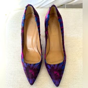 JCrew Elsie Jacquard Pump in Rasberry